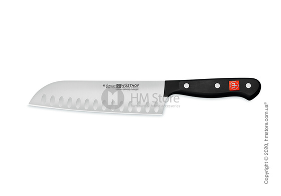 Нож Wüsthof Santoku коллекция Gourmet, 17 см, Black