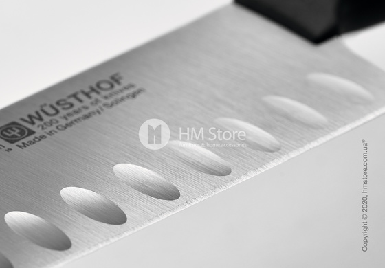 Нож Wüsthof Santoku коллекция Gourmet, 17 см, Black