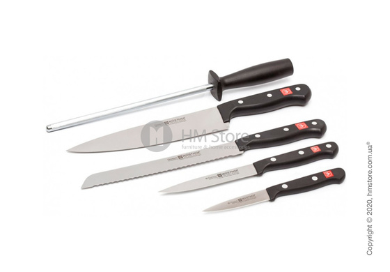 Набор ножей Wüsthof коллекция Gourmet, 5 предметов, Natural Wood