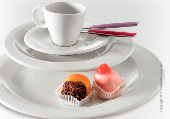 Столовый сервиз Bugatti Glamour, на 6 персон, White