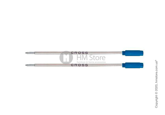 Набор из 2-х сменных стержней Pininfarina для шариковой ручки, толщина M, Синего цвета