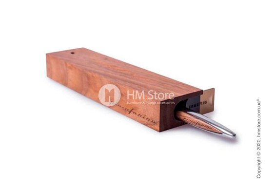 Ручка шариковая Pininfarina коллекция Cambiano, Polished Chrome and Walnut