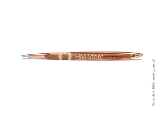 Ручка шариковая Pininfarina коллекция Cambiano, Rose Gold and Walnut