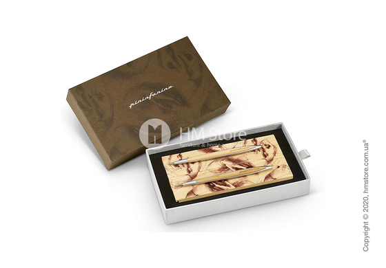 Набор из шариковой ручки и вечного карандаша Pininfarina коллекция Cambiano Box Exclusive Collection 500TH, Cedr and Aluminium