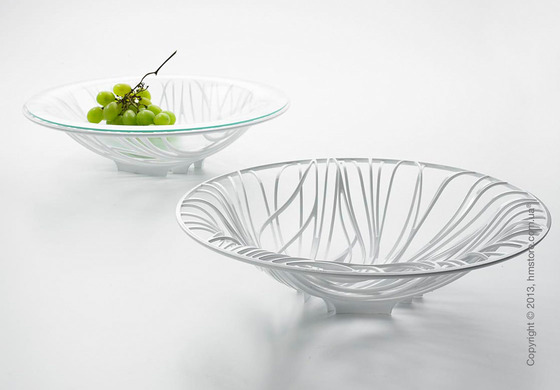 Фруктовница с чашей Bugatti Flora, Белая