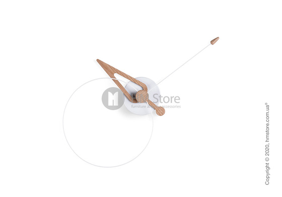 Часы настенные Nomon Pico Wall Clock, White fiberglass and Oak