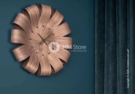 Часы настенные Nomon Ciclo Wall Clock, Walnut