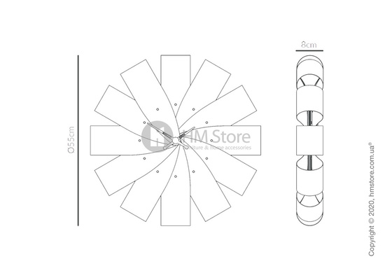 Часы настенные Nomon Ciclo Wall Clock, Oak