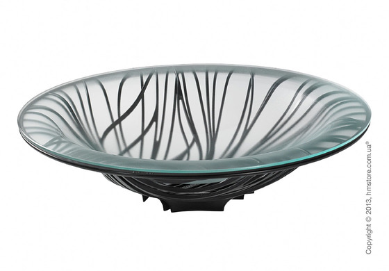 Фруктовница с чашей Bugatti Flora, Черная