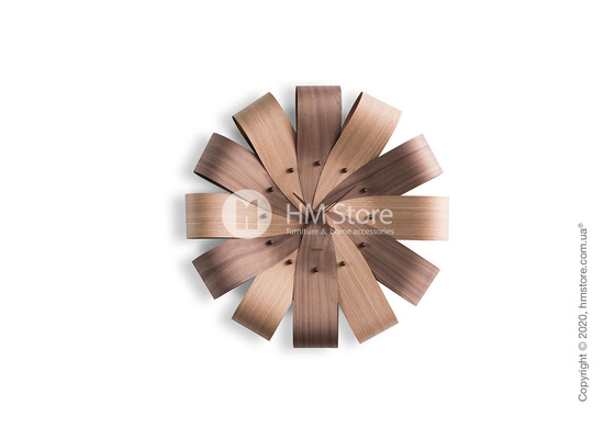 Часы настенные Nomon Ciclo Wall Clock, Oak/Walnut and Walnut