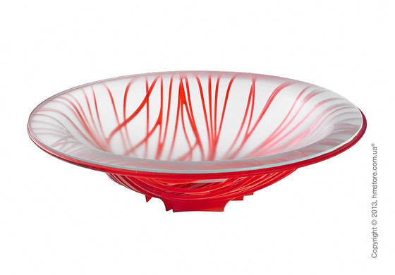 Фруктовница с чашей Bugatti Flora, Красная