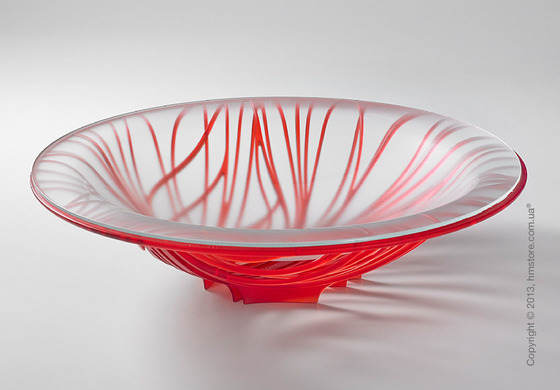 Фруктовница с чашей Bugatti Flora, Красная