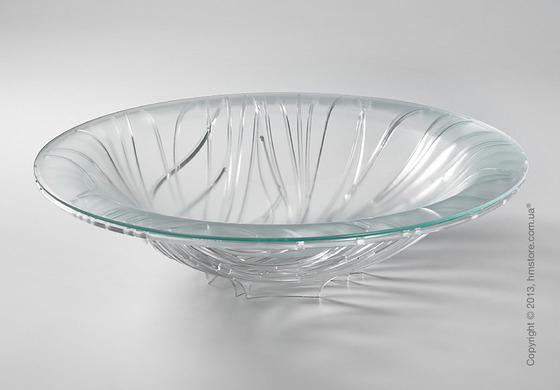 Фруктовница с чашей Bugatti Flora, Прозрачная