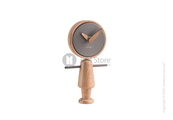 Часы настольные Nomon Nene Table Clock, Oak and Grafite