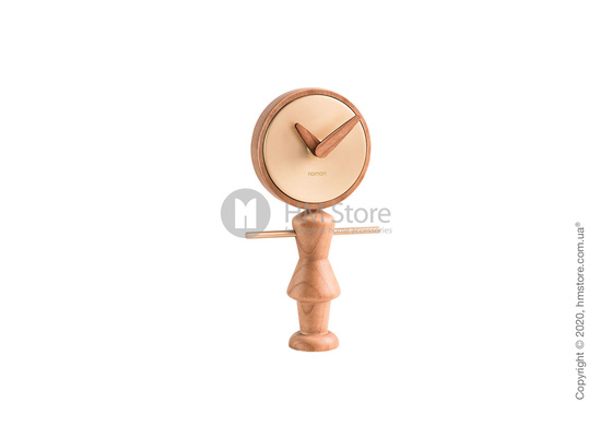 Часы настольные Nomon Nena Table Clock, Oak and Gold