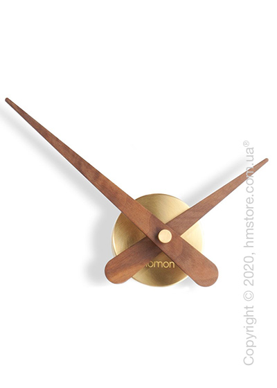  Часы настенные Nomon Axioma Mini G Wall Clock, Walnut and Gold