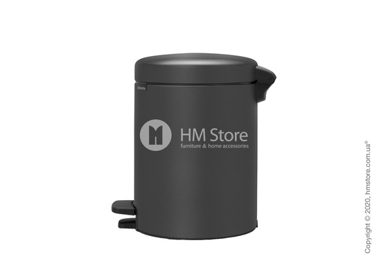 Ведро для мусора Brabantia Pedal Bin NewIcon 5 л, Mineral Infinity Grey