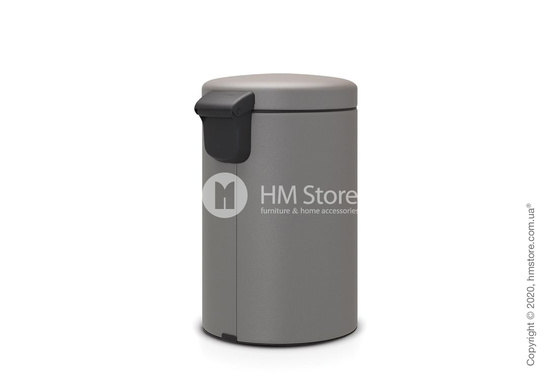 Ведро для мусора Brabantia Pedal Bin NewIcon 12 л, Mineral Concrete Grey Ведро для мусора Brabantia Pedal Bin NewIcon 12 л, Mineral Concrete Grey