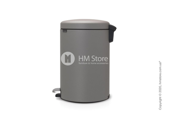Ведро для мусора Brabantia Pedal Bin NewIcon 20 л, Mineral Concrete Grey