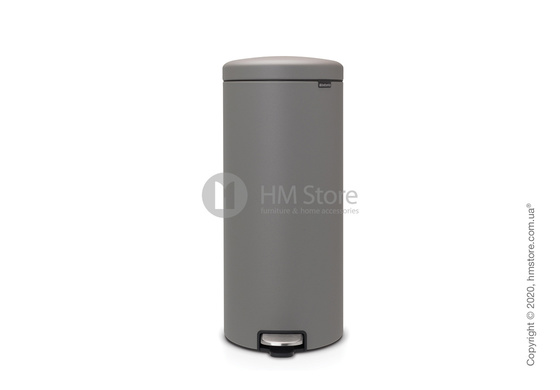 Ведро для мусора Brabantia Pedal Bin NewIcon 30 л, Mineral Concrete Grey Ведро для мусора Brabantia Pedal Bin NewIcon 30 л, Mineral Concrete Grey