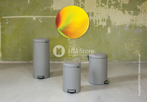 Ведро для мусора Brabantia Pedal Bin NewIcon 30 л, Mineral Concrete Grey