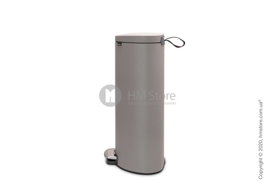 Ведро для мусора Brabantia Pedal Bin Flatback+ 30 л, Mineral Concrete Grey