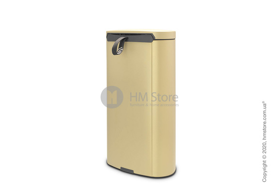 Ведро для мусора Brabantia Pedal Bin Flatback+ 30 л, Mineral Golden Beach