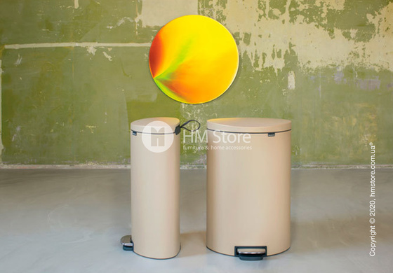 Ведро для мусора Brabantia Pedal Bin Flatback+ 30 л, Mineral Golden Beach