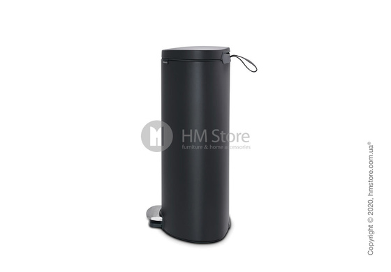 Ведро для мусора Brabantia Pedal Bin Flatback+ 30 л, Mineral Infinity Grey