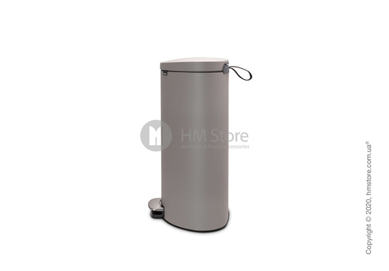 Ведро для мусора Brabantia Pedal Bin Flatback+ 40 л, Mineral Concrete Grey