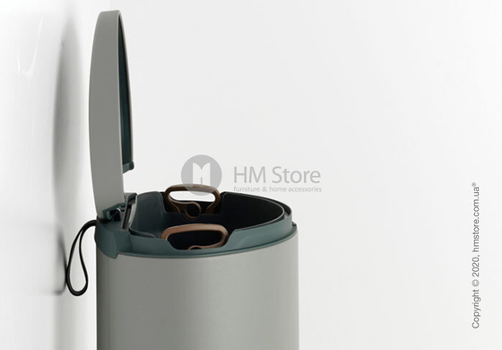 Ведро для мусора Brabantia Pedal Bin Flatback+ 40 л, Mineral Concrete Grey