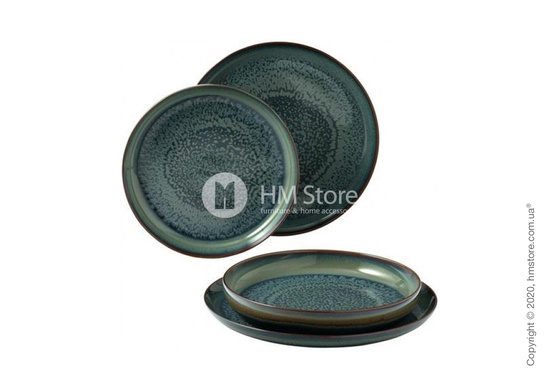 Набор тарелок Villeroy & Boch коллекция Crafted Breeze на 2 персоны, 4 предмета, Gray-Blue