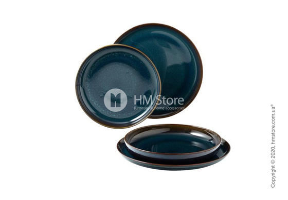 Набор тарелок Villeroy & Boch коллекция Crafted Denim на 2 персоны, 4 предмета, Blue