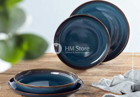 Набор тарелок Villeroy & Boch коллекция Crafted Denim на 2 персоны, 4 предмета, Blue