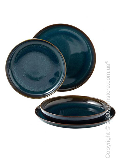 Набор тарелок Villeroy & Boch коллекция Crafted Denim на 2 персоны, 4 предмета, Blue