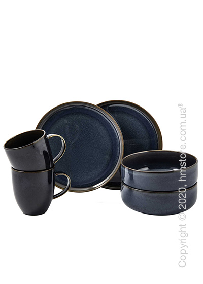 Набор посуды Villeroy & Boch коллекция Crafted Denim на 2 персоны, 6 предметов, Blue