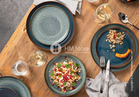 Тарелка десертная мелкая Villeroy & Boch коллекция Crafted Breeze 21 см, Gray-Blue