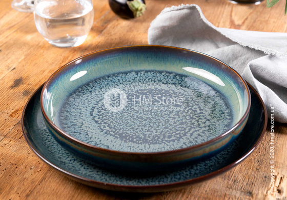 Тарелка столовая мелкая Villeroy & Boch коллекция Crafted Breeze 26 см, Gray-Blue