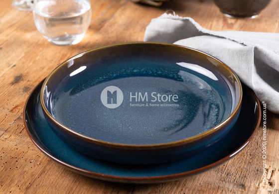 Тарелка столовая глубокая Villeroy & Boch коллекция Crafted Denim 21,5 см, Blue