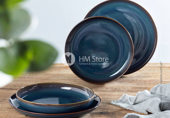 Тарелка столовая глубокая Villeroy & Boch коллекция Crafted Denim 21,5 см, Blue Тарелка столовая глубокая Villeroy & Boch коллекция Crafted Denim 21,5 см, Blue