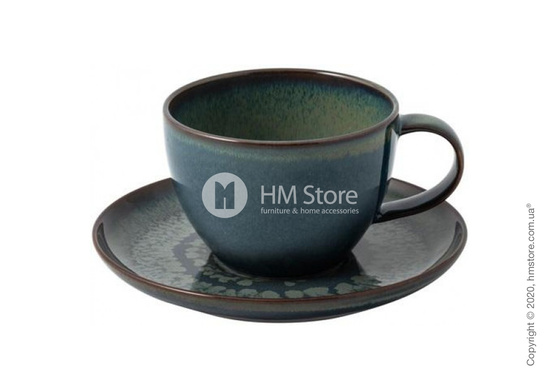 Чашка с блюдцем Villeroy & Boch коллекция Crafted Breeze 250 мл, Gray-Blue