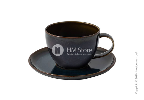 Чашка с блюдцем Villeroy & Boch коллекция Crafted Denim 250 мл, Blue