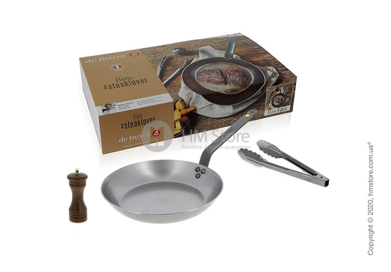 Набор посуды для стейка в подарочной упаковке De Buyer #Steaklover, 3 предмета