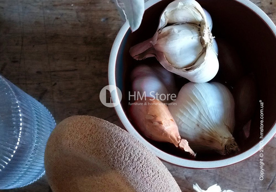 Емкость для хранения чеснока Emile Henry 14,6 х 13,4 см, Clay