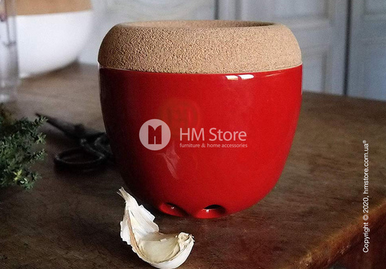 Емкость для хранения чеснока Emile Henry 14,6 х 13,4 см, Burgundy