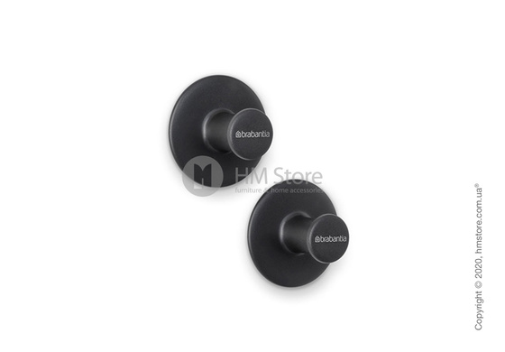 Крючки для полотенец Brabantia ReNew, 2 предмета, Dark Grey