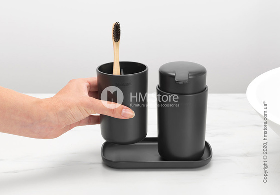 Подставка для зубных щеток Brabantia ReNew, Dark Grey