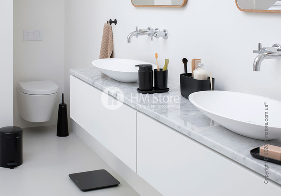 Набор принадлежностей для ванной комнаты Brabantia ReNew, 3 предмета, Dark Grey