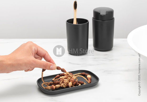 Набор принадлежностей для ванной комнаты Brabantia ReNew, 3 предмета, Dark Grey