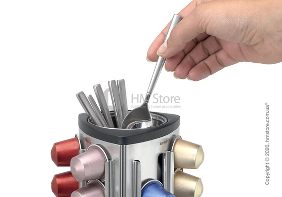 Держатель для кофейных капсул и ложек Brabantia, Matt Steel